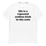 Life Is A Repeated Endless Kick To The Nuts - Oddly Specific Meme T-Shirt