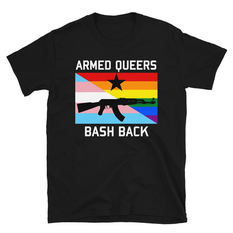 Armed Queers Bash Back - LGBTQ, Queer, AK47 T-Shirt