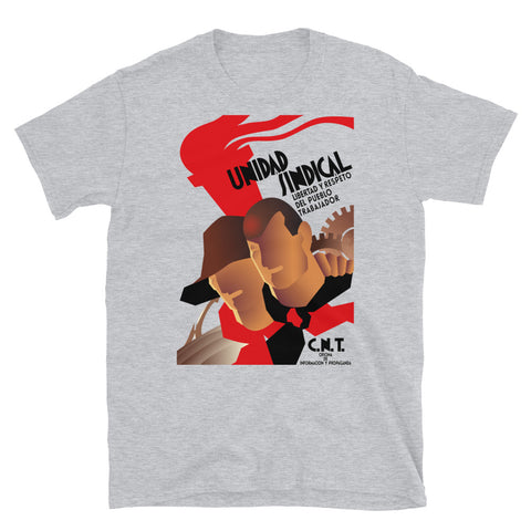 CNT Unidad Sindical - Refinished Spanish Civil War Propaganda T-Shirt