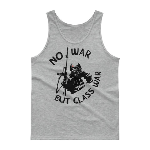 No War But Class War Skeleton - Anti Imperialism, Anti War, Socialist Tank Top