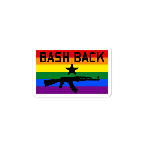Bash Back - LGBTQ, Firearms, AK47 Sticker