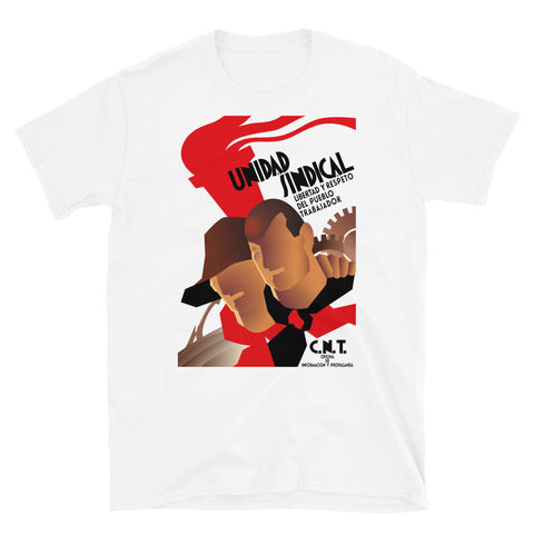 CNT Unidad Sindical - Refinished Spanish Civil War Propaganda T-Shirt