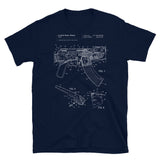 AK47 Patent - Blueprints, Gun Design T-Shirt