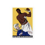 African Peoples Will Curb The Colonizers - Refinished, Anti Colonial, Soviet Propaganda Sticker