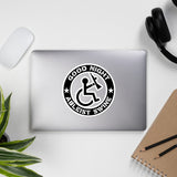 Good Night Ableist Swine Wheelchair - Anti Ableism, Socialist, Disability Rights, Leftist Sticker
