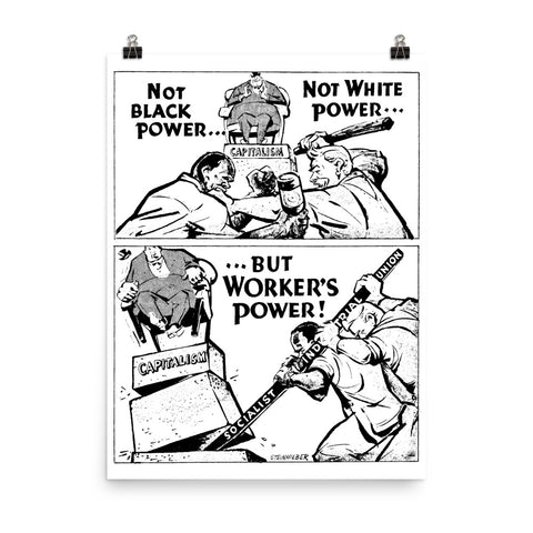Worker's Power - Refinished Socialist Propaganda Poster