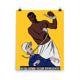 African Peoples Will Curb The Colonizers - Refinished, Anti Colonial, Soviet Propaganda Poster