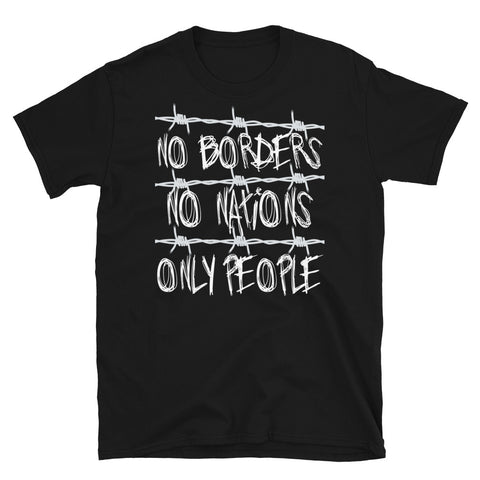 No Borders No Nations Only People - Abolish Ice, Close The Camps T-Shirt