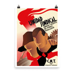 CNT Unidad Sindical - Refinished Spanish Civil War Propaganda Poster