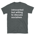 Introverted But Willing To Discuss Socialism - Socialist, Activist, Bernie Sanders T-Shirt
