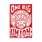 One Big Union, We Want The Earth - IWW, Labor Union, Propaganda, Anti Capitalist, Socialist, Anarchist Postcard