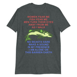 Women Fear Me, Fish Fear Me, Men Turn Their Eyes - Fishing, Ironic, Oddly Specific Meme, Targeted Shirt