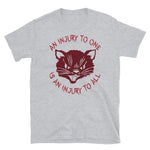 An Injury To One Is An Injury To All - Solidarity, Labor Union, Cat, Leftist, Socialist T-Shirt
