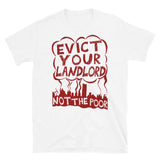 Evict Your Landlord Not The Poor - Punk, Leftist, Socialist, Anarchist Squatter T-Shirt