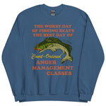 Worst Day Of Fishing Beats The Best Day Of Court Ordered Anger Management - Fishing, Meme, Oddly Specific Sweatshirt