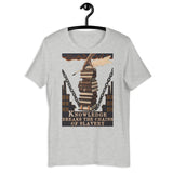 Knowledge Breaks The Chains Of Slavery Translated - Soviet Propaganda, Literacy, USSR, Communist T-Shirt