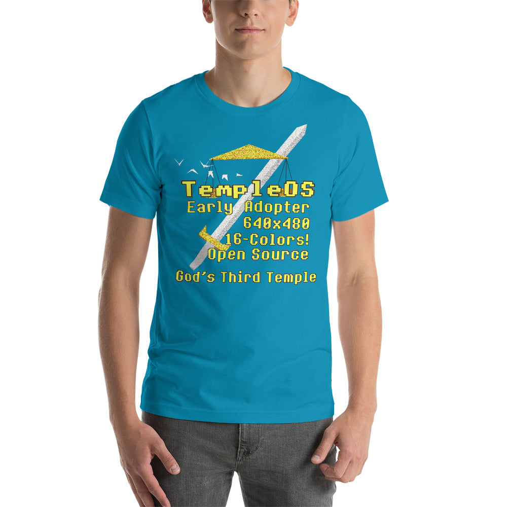 TempleOS Early Adopter Terry A Davis, Programmer, Meme T-Shirt