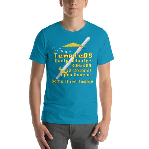 TempleOS Early Adopter - Terry A Davis, Programmer, Meme T-Shirt