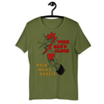 Poor Man's Blood, Rich Man's Profit - Anti War, No War But Class War, Leftist, Socialist T-Shirt