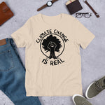 Climate Change Is Real Raised Fist - Environmentalism, Global Warming, Save The Earth, Eco-Socialism, Leftist T-Shirt